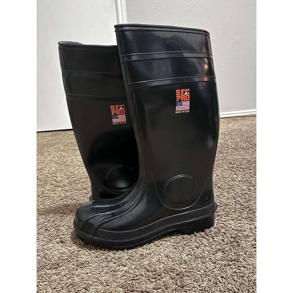 Shoes For Crews M Size 11 Black SteelToe Pro SlipResistant Work Boots Waterproof